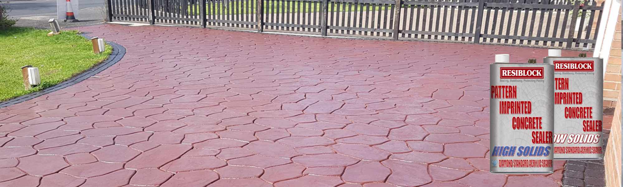 patterned imprint concrete sealer banner